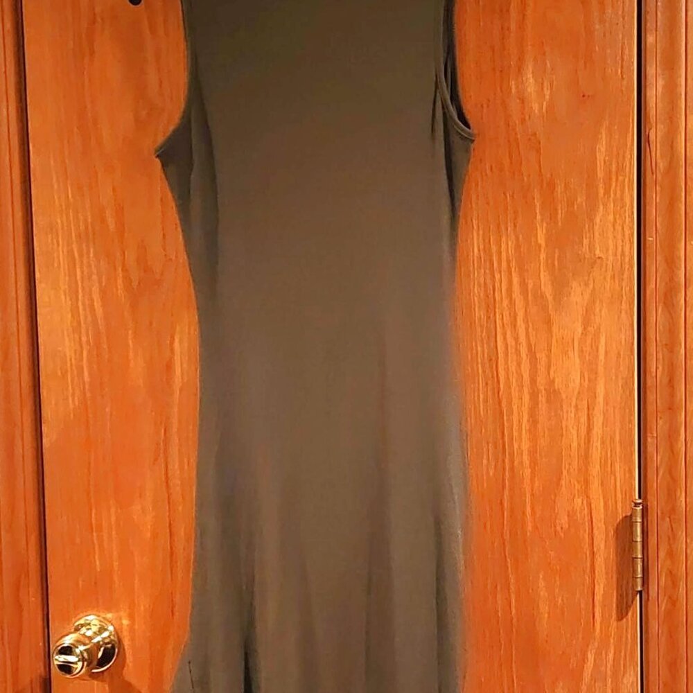 Cider Rib Button Drawstring Midi Dress - Picture 3 of 5
